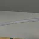 Frameless Shower Door Bottom Seal Shower Sweep with Drip Rail for 3/16 Inch Glass,36 Inch Long, Vinyl, Clear