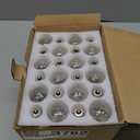25 Pack Edison Light Bulbs, 5 Watts E12 Candelabra Base ST35 Edison Replacement Bulbs, Bistro Light Bulbs Incandescent for Outdoor Patio, Vintage Light Bulb Warm White