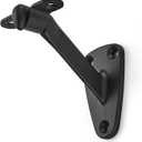 ktumeware 3 Inch 10 Pack Black Handrail Stair Brackets Suitable for Indoor and Outdoor Staircase/Balcony/Corridor Staircase Support handrail Brackets