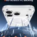 FNTCASE for iPhone 17 Pro-Max Case: Clear Magnetic Phone Cases with Screen Protector Compatible with Magsafe Slim Anti Yellowing Rugged Shockproof Protective Transparent Cell Cover (A-Clear)