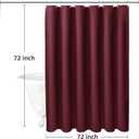 LaCyan 3 in 1 Waterproof Waffle Weave Shower Curtain and Clear Liner Set with 12 Stainless Steel Hooks Double Sided for Bathroom 72 Inches Heavy Duty Polyester Fabric Shower Curtains 72x72