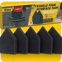 TPmax 5-Pack 9065 mm Foam Interface Pads Hook & Loop Buffer Pads Compatible with Milwaukee M12 Detail Sander Vibration Reduction for Wood, Auto, Boat, Furniture