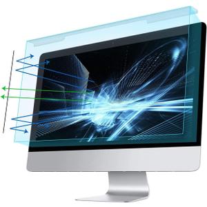 MOSISO 23-24 inch Computer Blue Light Blocking Screen Protector Anti-UV Eye Protection Filter Film Panel for Diagonal 23,23.6,23.8,24 inch 16:9 Widescreen Desktop PC LED Monitor(21.26x13.39 inch/LxW)