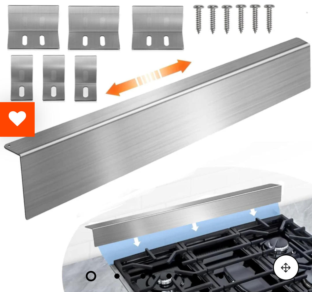 15.7" - 30" Stove Gap Filler,Slide-in Range Rear Filler Kit-Stainless Steel Backsplash for Stove,Range Gap Filler,Stove Trim Kit with Most Brands Between Stove and Backsplash,Oven Gap Filler