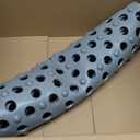 Tiamo Large Bathtub Mat 20.87" x 33.86",Non Slip Shower & Tub Mat for Elderly & Pregnant Women,Big Suction Cups,Quick Drain,Soft & Durable,Grey, 33.9" x 20.9"