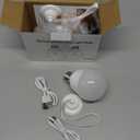 Brightown E26 Rechargeable Light Bulb with Remote Timer and 3 Color Temperatures, Battery Backup Bulb for Sconces and Lamps, E26 Detachable Charging for Non-Hardwired Fixture, Dimmer, 700LM