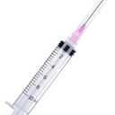 100 Pack Disposable 10ml/cc Lab Syringes with 18Ga 1 Inch Needle Luer Lock, Individually Sealed Packed