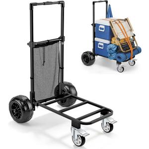 KEDSUM Beach Cart with Big Wheels for Sand, 9-Inch All Terrain Dolly,330LBS