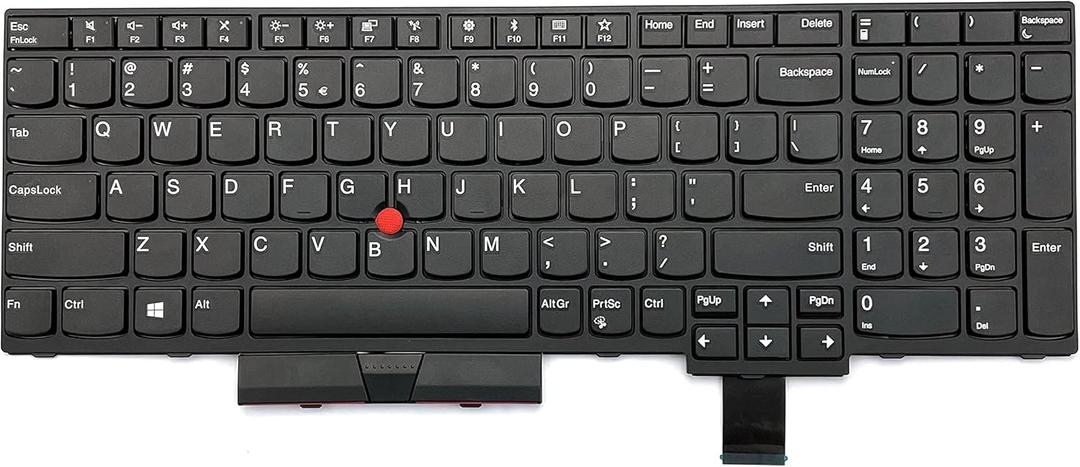 BestParts New US Layout Keyboard Non-Backlit for ThinkPad T570 T580 P51s P52s (Not Fit for P51, P52) 01ER582 01ER541 01HX219 01HX259 01EN928 01ER500