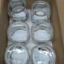 Ieavier 6PCS Wide Mouth Mason Jars 16oz with Airtight Lids and Bands, Canning Jars with Crystal Glass for Food Storage, Spice Jars, Canning, DIY Projects, Jam, Jelly, Honey, Preserving, Drinking