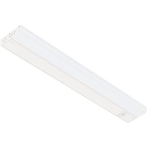 GETINLIGHT 24-inch Hardwired Only 3 Color LED Under Cabinet Lighting, Soft White(3000K), Bright White(4000K), Daylight White(5000K), Dimmable, Matte White Finished, ETL Listed, IN-0201-13-WH-345K