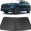 Windshield Sun Shade Custom Fit for 2023 2024 2025 2026 Honda CRV SUV, LX, EX, EX-L, Sport Hybrid, Touring Accessories Foldable Sunshade Sun Blocker Protect Car from Sun Rays & Heat Damage