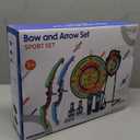 2 Pack Kids Bow and Arrow with 29" Large Dart Board, LED Light Up Archery Set with 24 Suction Cup Arrows, Indoor Outdoor Sport Toys Gifts for 3 4 5 6 7 8 9 10 11 12 Year Old Boys Girls