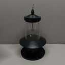 Squirrel Proof Bird Feeder - 360 Feeding Perch Tray for Outdoor Hanging Wild Bird Seeds, Dark Green.