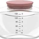 1 Pack Breastmilk Collection Replacement Accessories for Momcozy Upgraded Mobile Flow M9, Upgraded M9 Milk Container with Red Silicone Cap, Not Mom Cozy Original Parts (1pcs-Storage Bottle)