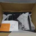 Brightown 34inch Firewood Rack Indoor with Log Carrier, Outdoor Wood Rack for Firewood,Fire Wood Storage with Kindling Hooks, Adjustable Pads, Heavy Duty Logs Holder for Fireplace Deck Outdoor, Black