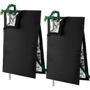 2 Pack Outdoor Faucet Cover Winter 25H x 13.5W Freeze Heat and Proof Protector for RV Park & Yard Hydrant Outdoor Water Faucet Cover for Garden Lawn Sprinkler Systems