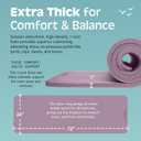 Retrospec Solana Yoga Mat 1" Thick w/Nylon Strap for Men & Women - Non Slip Exercise Mat for Home Yoga, Pilates, Stretching, Floor & Fitness Workouts