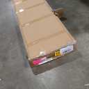 King Size Bed Frame with Wingback Headboard, Upholstered Platform Bed, No Box Spring Needed, Sturdy Wooden Slat Support, Easy Assembly, Cream