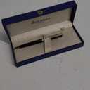 Waterman Hmisphre Ballpoint Pen Matt Black with Palladium Trim Medium Tip Blue Ink Gift Box - Gift Packaging May Vary