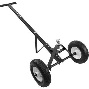 Trailer Dolly, 600LBS Capacity, 1-7/8 Hitch Ball with 12 Solid Tires, Trailer Mover Dolly for Moving, Black Powder Coated Steel