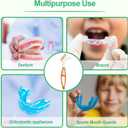 Denture Brush 6Pcs Denture Toothbrushes,Denture Cleaning Care Cleaning Brush,Double Sided Toothbrush for Denture Cleaning Care