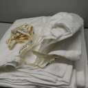 MooMee Bedding Duvet Cover Set 100% Washed Cotton Linen Like Textured Breathable Durable Soft Comfy (Solid Bright White, Cal King 104"x98")