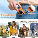 SEDULAN Dog Bark Deterrent Devices Anti Barking Device for Dogs Ultrasonic Bark Stopper Portable Dog Training Tool Indoor Outdoor Up to 50ft Correct Bad Behavior of Own or Neighbor's Dog (Orange)