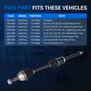 Autoround 662144 Front Right CV Axle Fit for Ford Focus 2000-2011