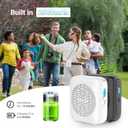 (Black) Portable Rechargeable Voice Amplifier for Teachers, Coaches, Tour Guides, presentations, and Meetings with a Large Number of attendees