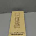 CCCEI Heavy Duty Surge Protector Power Strip 20 Amp Individual Switches. 4FT 12 Gauge Extension Cord with Multiple Outlets. Kitchen, Garage, Shop, Industrial Wall Mount Electric Extender, Black.