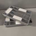 2 x Kitsure Cutlery Drawer Organiser for Kitchen - Adjustable Cutlery Tray for Effortless Utensil Sorting, Versatile Kitchen Storage & Organisation Solution, 12.13" x 1.54" x 8.07"~13.90", Grey (Medium)