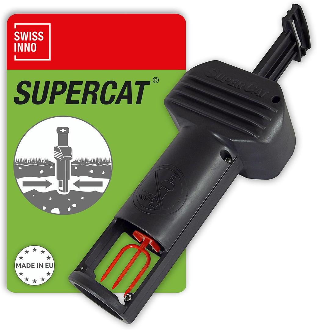 SWISSINNO Gopher & Vole Trap PRO SuperCat  Reusable Tunnel Trap with Dual-Trigger System  Easy to Set, Made in Europe  High Catch Rate - 1 Pcs