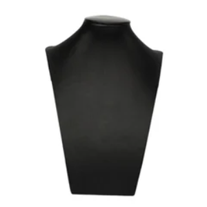 2 Pcs Velvet Jewelry Display Bust Necklace Display Stand Necklace Mannequin Holder Stands for Selling Trade Shows Props (Black) 2 Pcs Velvet Jewelry Display Bust Necklace Display Stand Necklace Mannequin Holder Stands for Selling Trade Shows Props (Black)