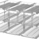 Stackable Soda Can Organizer for Refrigerator, Soda Can Dispenser Water Bottle Organizer, Fridge Organizer & Stackable Drink Organizer for Fridge(3 Tier - Hold 9)