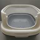 Automatic Cat Litter Box Self Cleaning - App Control, Open-Design, Smart Health Monitor, Suitable for Medium Cats and Kittens, Anti-Pinch Safety, Quiet Operation - White
