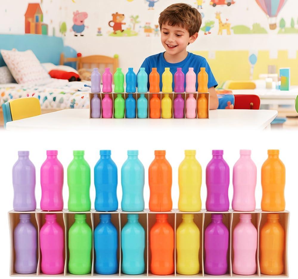 Match The Bottle Color Game, 2026 New Bottle Color Match Game Bottles Flip Challenge Games, Fun Family Board Game for Indoor Outdoor Group Travel Camping Holidays Party Night