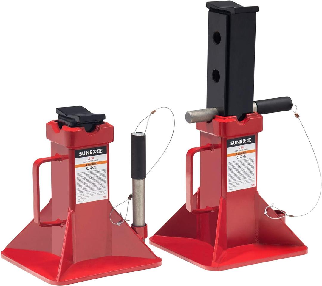 SUNEX TOOLS 1522A 22-Ton Jack Stands, Pair