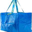 IKEA 172.283.40 Frakta Shopping Bag, Large, Blue, Set of 10