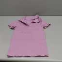 OQQ Women's Mini Dresses Sexy Ribbed Short Sleeve Tummy Control Bodycon Mini Dress (Taro Purple) S