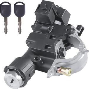 Ignition Switch Lock Cylinder with Keys - Complete Assembly 2008-2012 for Ford Escape, 2009-2011 for Focus, 2008-2011 for Mazda Tribute, 2008-2010 for Mercury Mariner, Replaces# 989-019