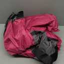 LIBZAKI Grill Cover 420D Waterproof, Weather Resistant, Rip-Proof, Anti-UV, Fade Resistant, Gas Grill Cover for Weber, Char Broil, Nexgrill Grills, etc.72 inches-Fuchsia/ Gray