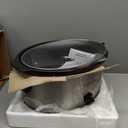 Crock-Pot 7 Quart Oval Manual Slow Cooker, Stainless Steel (SCV700-S-BR), Versatile Cookware for Large Families or Entertaining