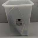 Amazon Basics Airtight Pet Food Storage Container with Scoop, BPA Free, Removable Wheels, 69 QT, Gray