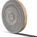 Self Adhesive Stove Window Glass Gasket Tape 1" Width 300" Length Fiberglass Flat Stove Door Glass Gasket Self Stick Flat Gasket Tape for Stove and Fireplace Window Glass