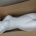 SSWBasics Female Mannequin Torso - Fits Womens Sizes 5-10 - Molded, Shatterproof & White, 34.75"H