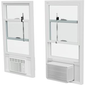 WinLock Window Security Bar for Child Safety, Burglary Prevention Locks an Open Window with AC & Fan, Double Hung Protection, Solid Steel, Adjustable (3-17"), Stops Up Down Inside Outside Year Around (17" tall 1.5" wide)