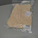 SOFIA'S CHOICE Boat Neck Long Sleeve Top Women Crop Tops Side Ruched Fitted T Shirts Beige Medium