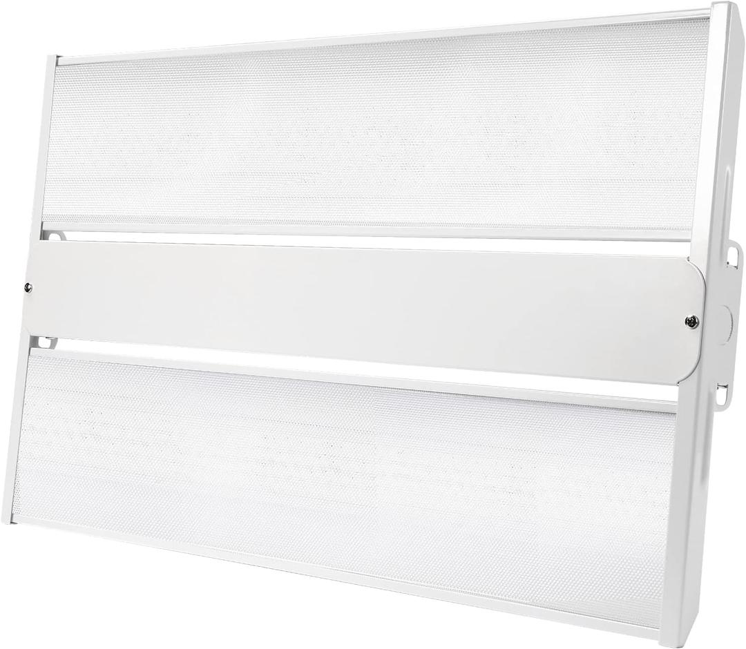 300W LED Linear High Bay Light Fixture, 2FT 40500LM(135LM/W) 5000K Daylight LED Workshops Light,100-277V, 0-10V Dimmable UL Warehouse Lighting for Exhibition Hall, Supermarkets