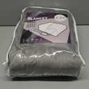 Electric Heated Blanket 72"x84" Full Size Flannel Heated Blanket, Cozy & Warm for All Night, 5 Heat Settings & 10 Hours Auto Off, Machine Washable, Light Grey